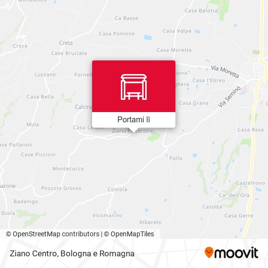Mappa Ziano Centro
