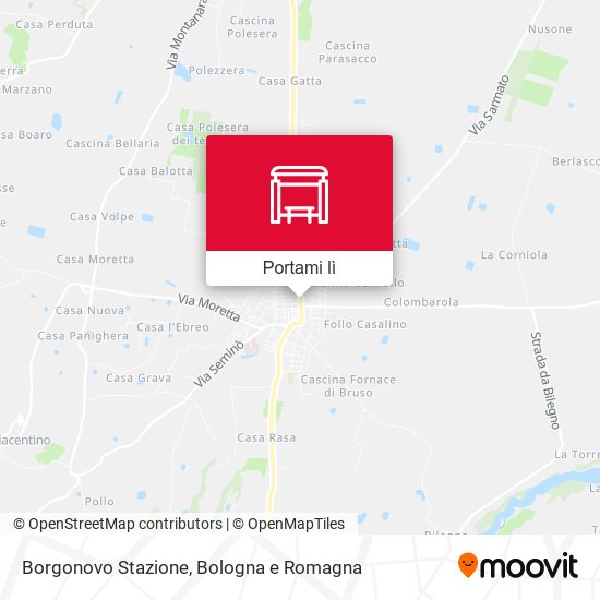 Mappa Borgonovo Stazione