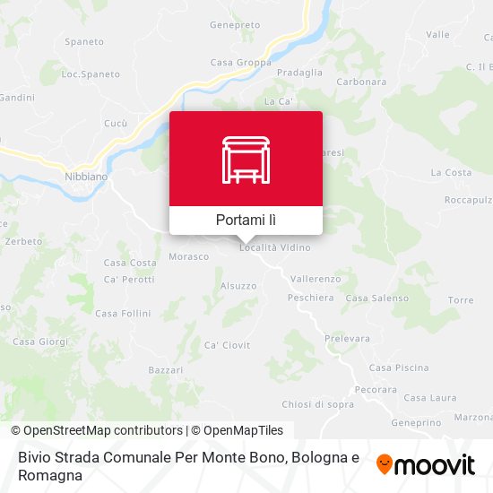 Mappa Bivio Strada Comunale Per Monte Bono