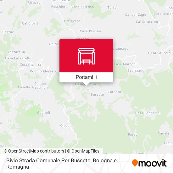 Mappa Bivio Strada Comunale Per Busseto