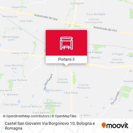 Mappa Castel San Giovanni Via Borgonovo 10