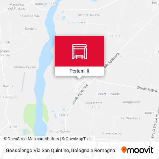 Mappa Gossolengo Via San Quintino