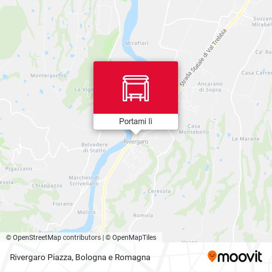 Mappa Rivergaro Piazza