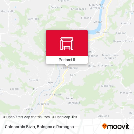 Mappa Colobarola Bivio
