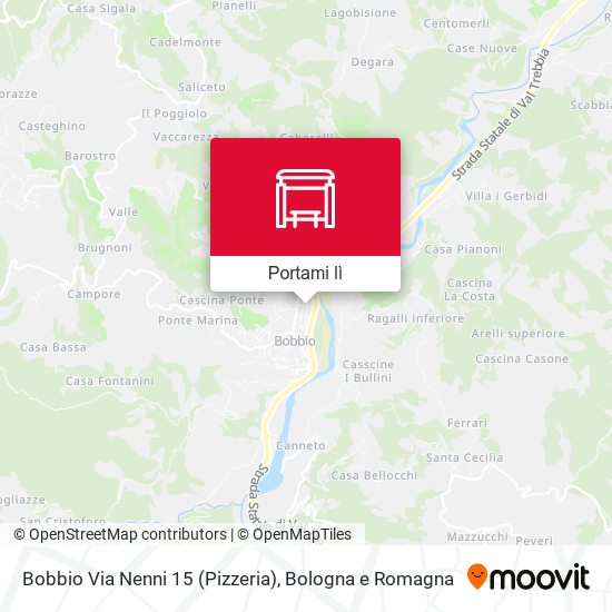Mappa Bobbio Via Nenni 15 (Pizzeria)