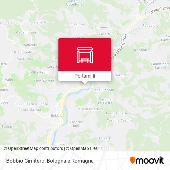 Mappa Bobbio Cimitero