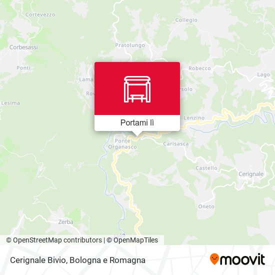 Mappa Cerignale Bivio
