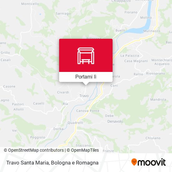 Mappa Travo Santa Maria