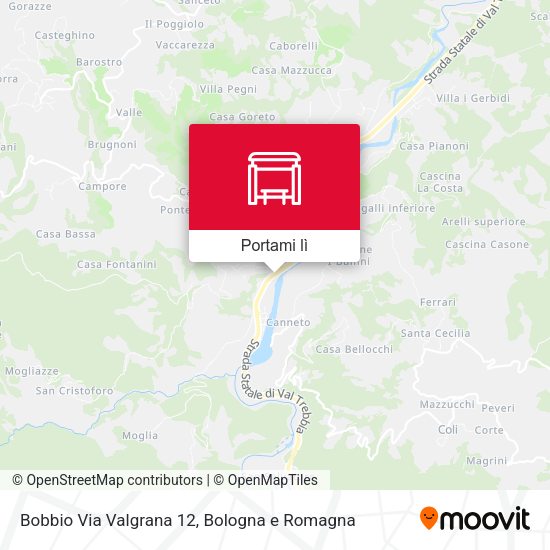 Mappa Bobbio Via Valgrana 12