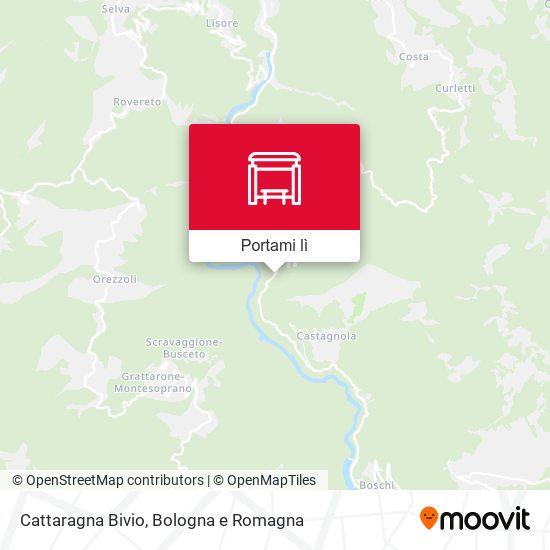 Mappa Cattaragna Bivio
