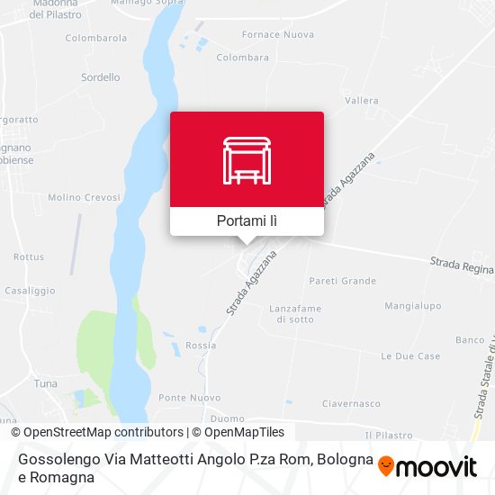 Mappa Gossolengo Via Matteotti Angolo P.za Rom