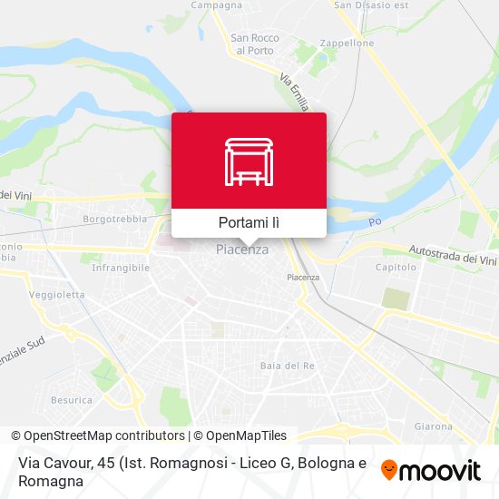 Mappa Via Cavour, 45