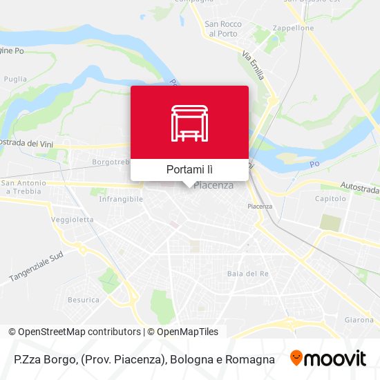 Mappa P.Zza Borgo, (Prov. Piacenza)
