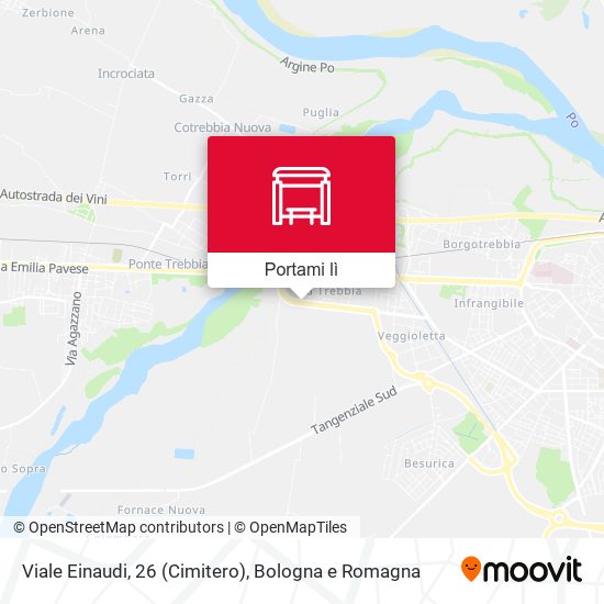 Mappa Viale Einaudi, 26 (Cimitero)