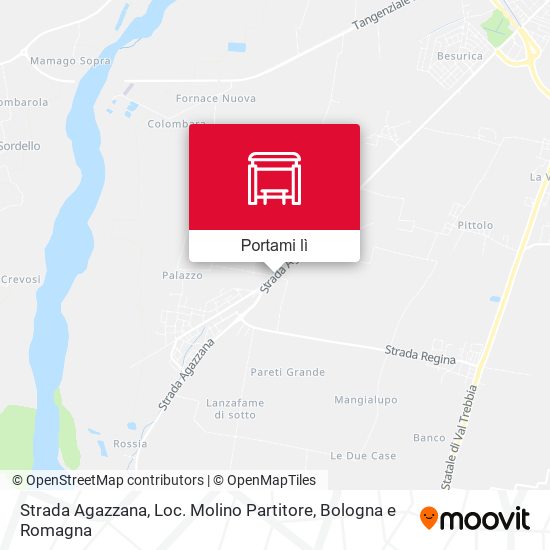 Mappa Strada Agazzana, Loc. Molino Partitore