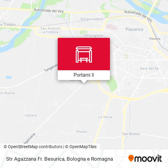 Mappa Str Agazzana Fr. Besurica