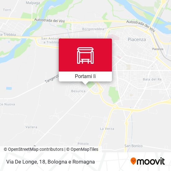 Mappa Via De Longe, 18
