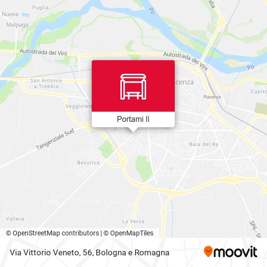 Mappa Via Vittorio Veneto, 56