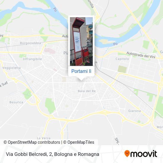Mappa Via Gobbi Belcredi, 2