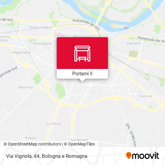 Mappa Via Vignola, 44