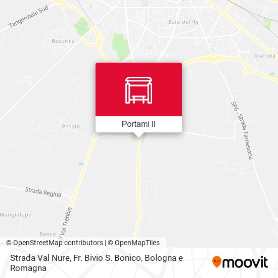 Mappa Strada Val Nure, Fr. Bivio S. Bonico
