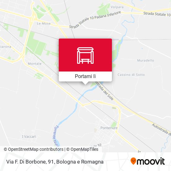 Mappa Via F. Di Borbone, 91