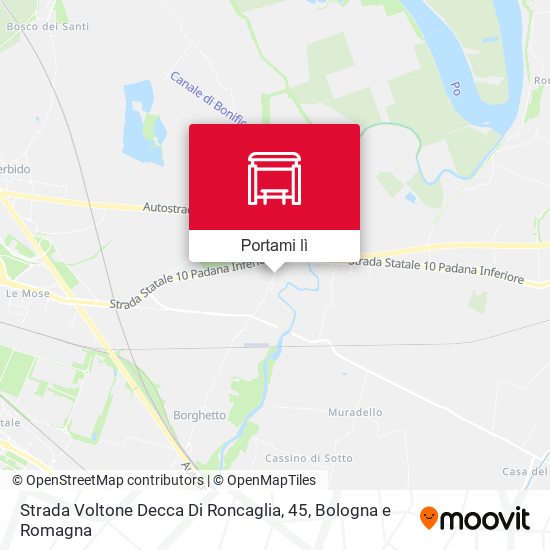 Mappa Strada Voltone Decca Di Roncaglia, 45