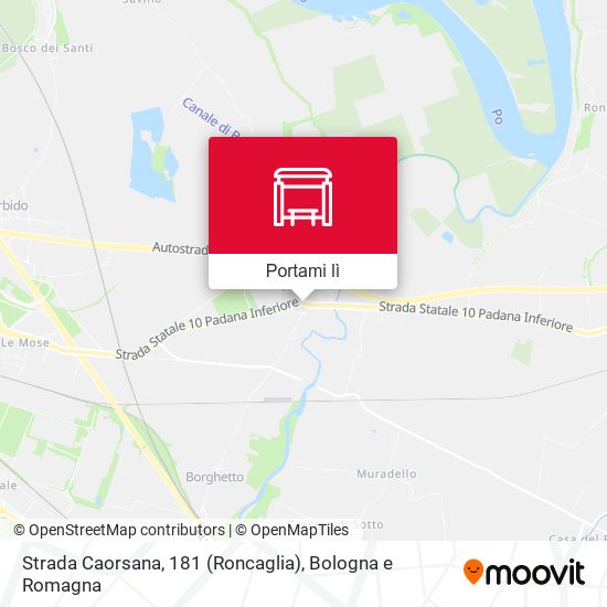 Mappa Strada Caorsana, 181 (Roncaglia)
