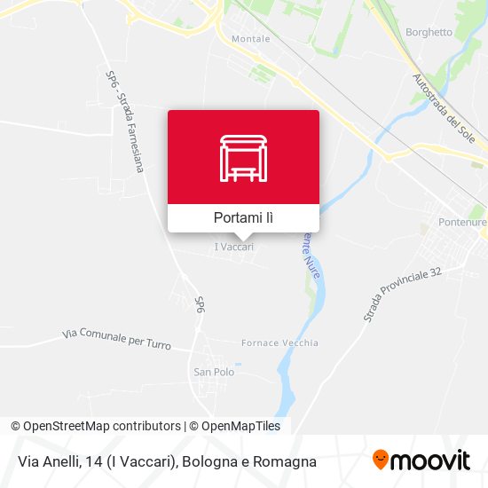 Mappa Via Anelli, 14 (I Vaccari)