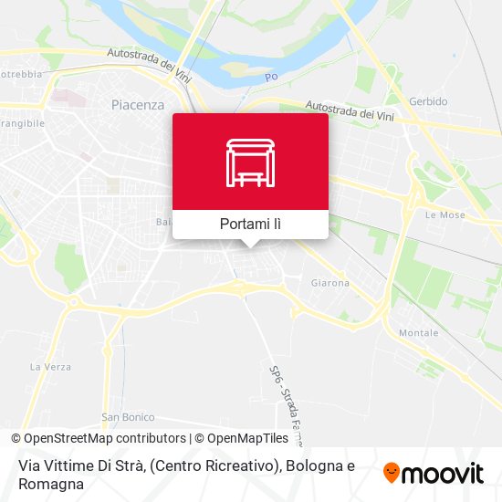 Mappa Via Vittime Di Strà, (Centro Ricreativo)