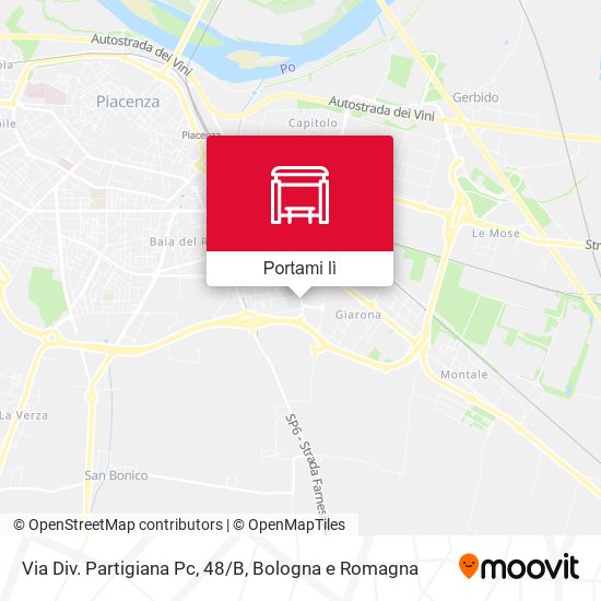 Mappa Via Div. Partigiana Pc, 48/B