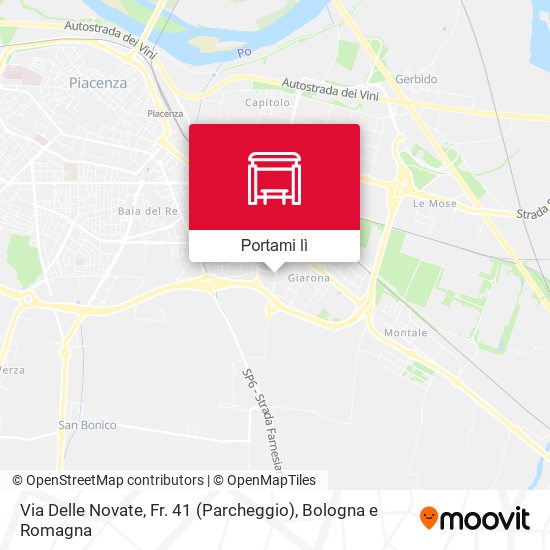 Mappa Via Delle Novate, Fr. 41 (Parcheggio)