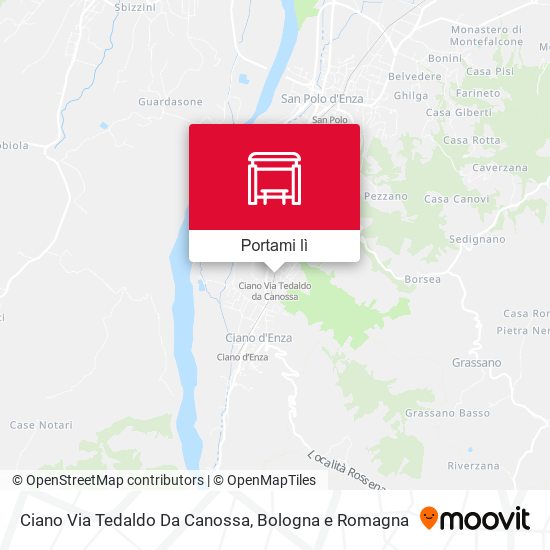 Mappa Ciano Via Tedaldo Da Canossa