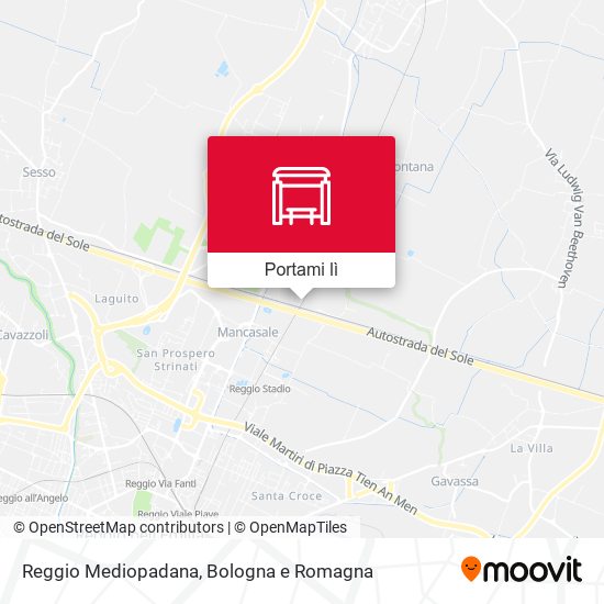 Mappa Reggio Mediopadana