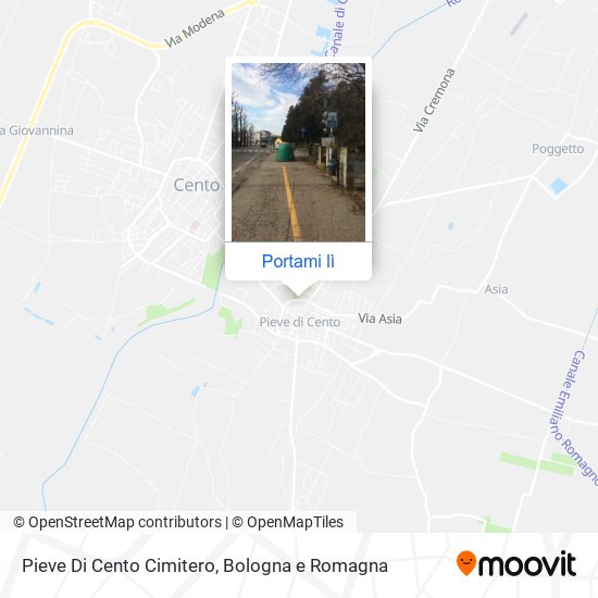 Mappa Pieve Di Cento Cimitero