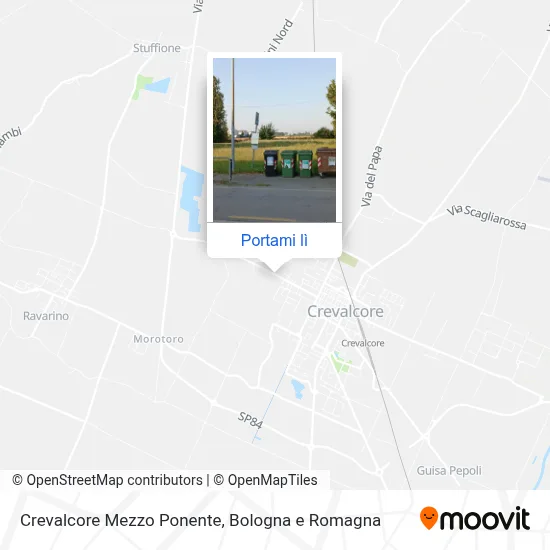 Mappa Crevalcore Mezzo Ponente