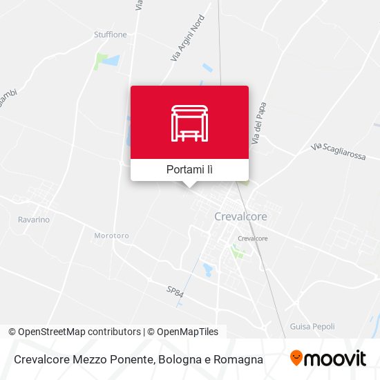 Mappa Crevalcore Mezzo Ponente