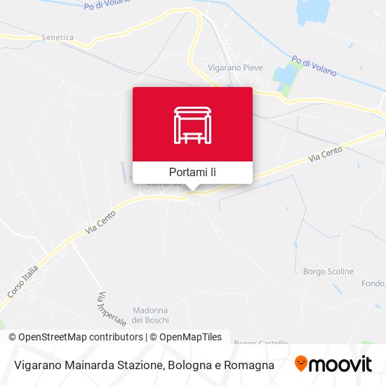 Mappa Vigarano Mainarda Stazione