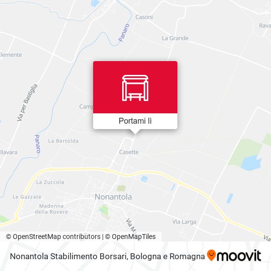 Mappa Nonantola Stabilimento Borsari