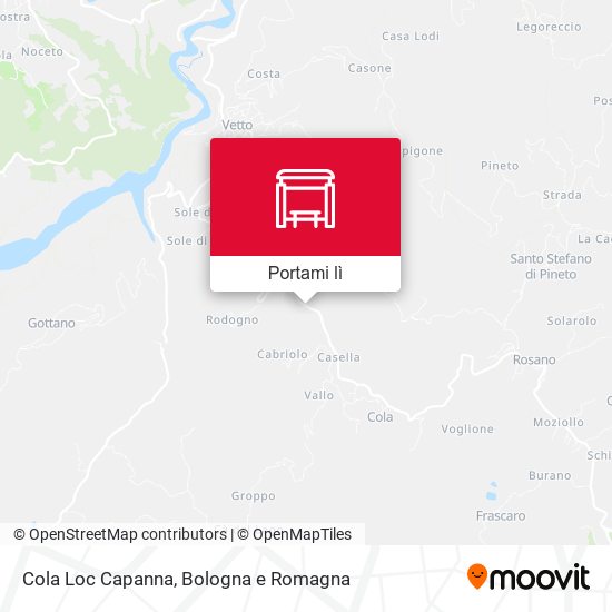 Mappa Cola Loc Capanna
