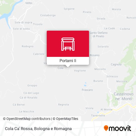 Mappa Cola Ca' Rossa