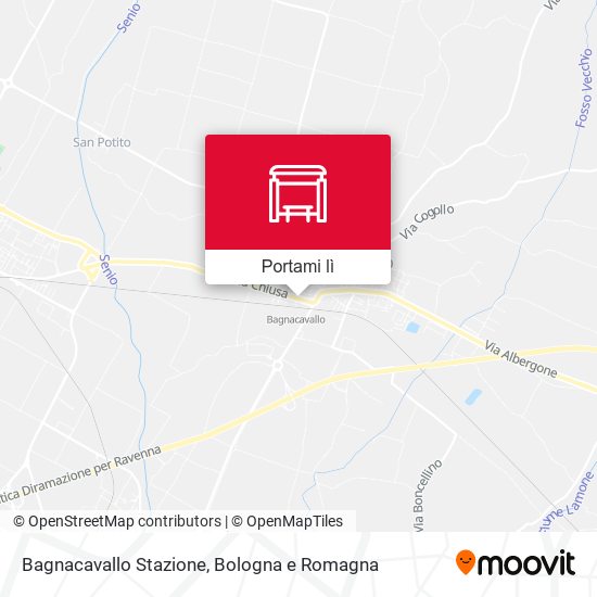 Mappa Bagnacavallo Stazione