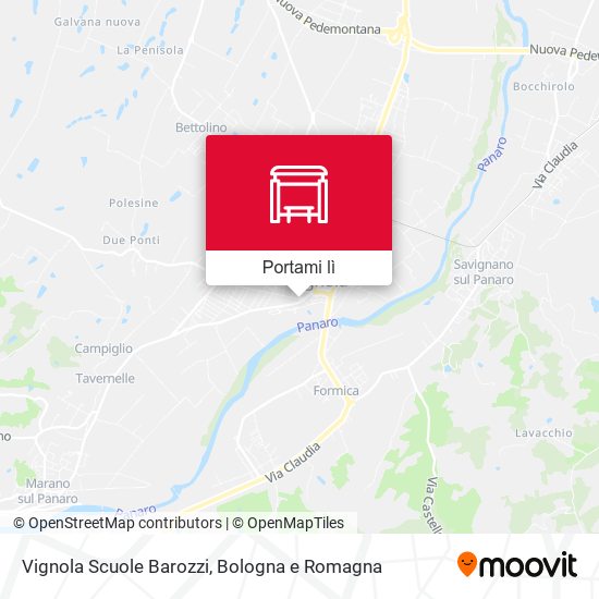Mappa Vignola Scuole Barozzi