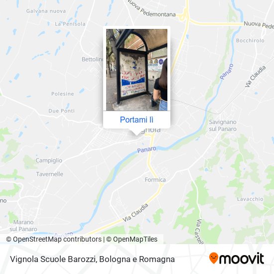 Mappa Vignola Scuole Barozzi