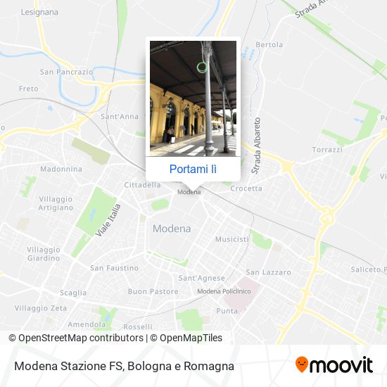 Mappa Modena Stazione FS