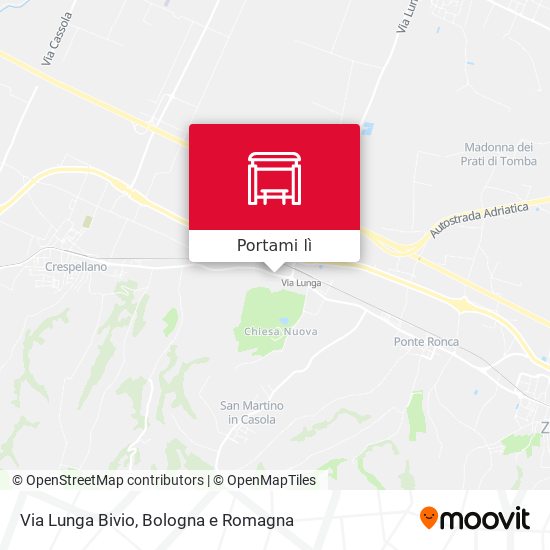 Mappa Via Lunga Bivio