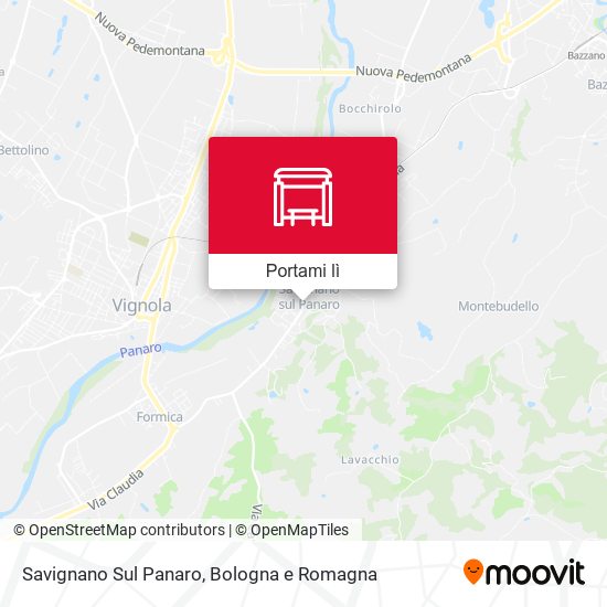 Mappa Savignano Sul Panaro