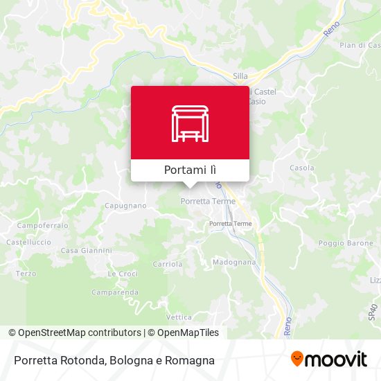 Mappa Porretta Rotonda