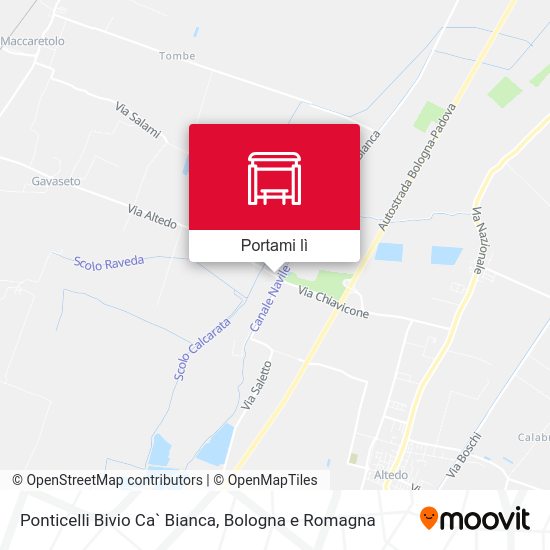 Mappa Ponticelli Bivio Ca` Bianca