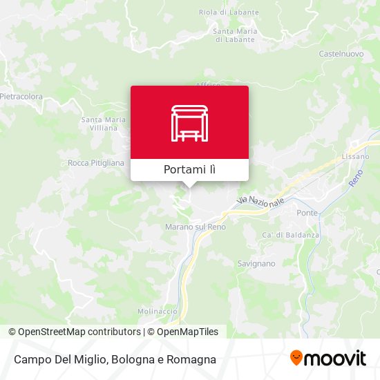 Mappa Campo Del Miglio